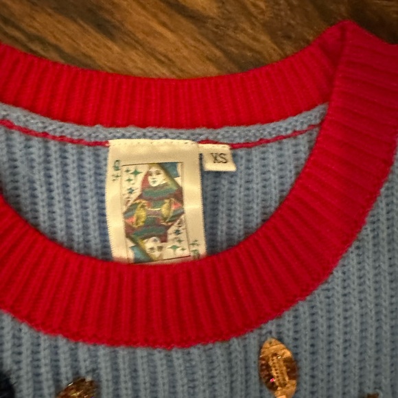 Queen of sparkle sweater XS NWT ole miss - Picture 2 of 3